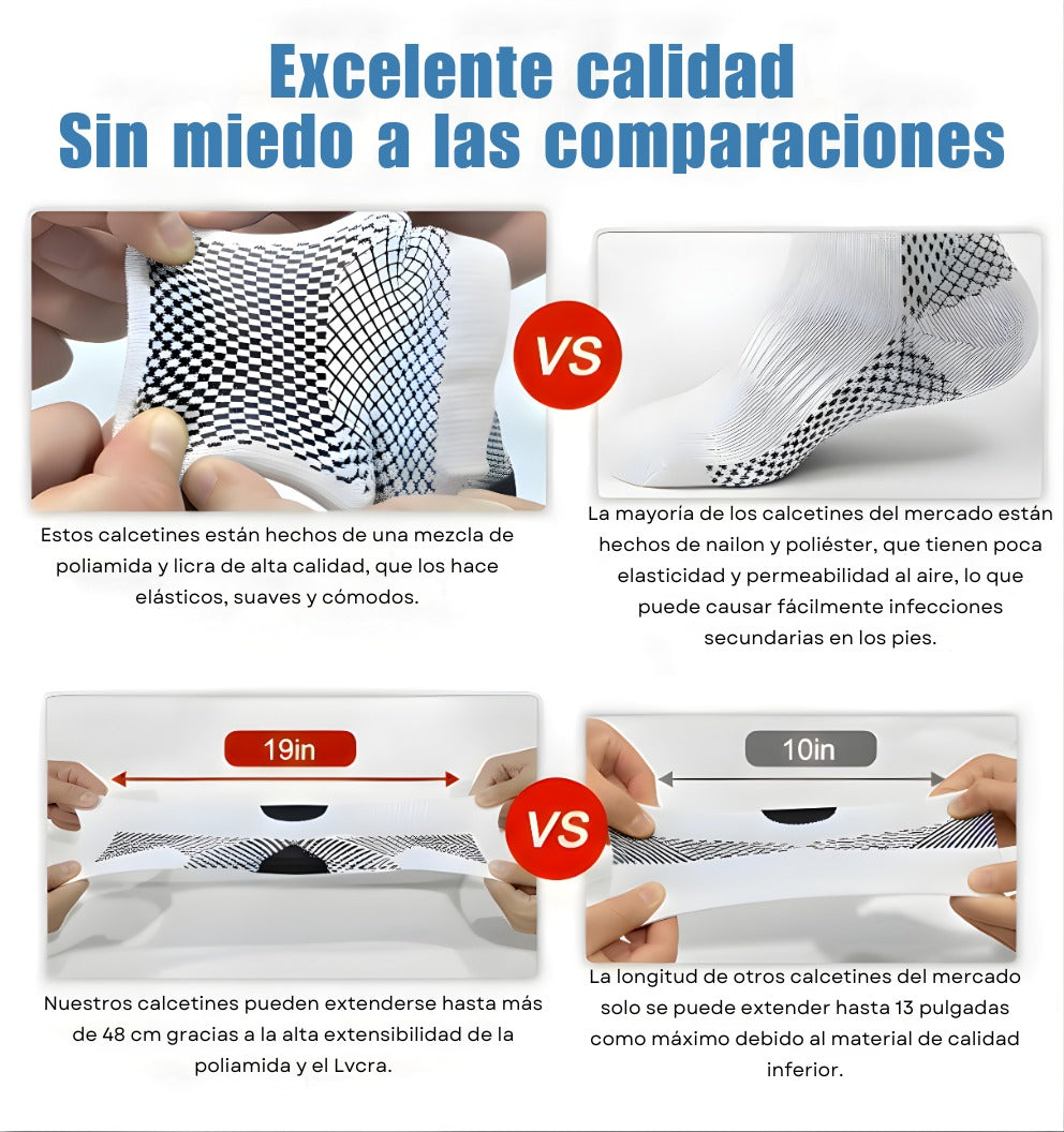 Calcetines para neuropatía: soporte de compresión para tobillo
